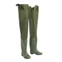 PVC Waterproof Lightweight Fly Fishing Hip Waders with Boots for Men